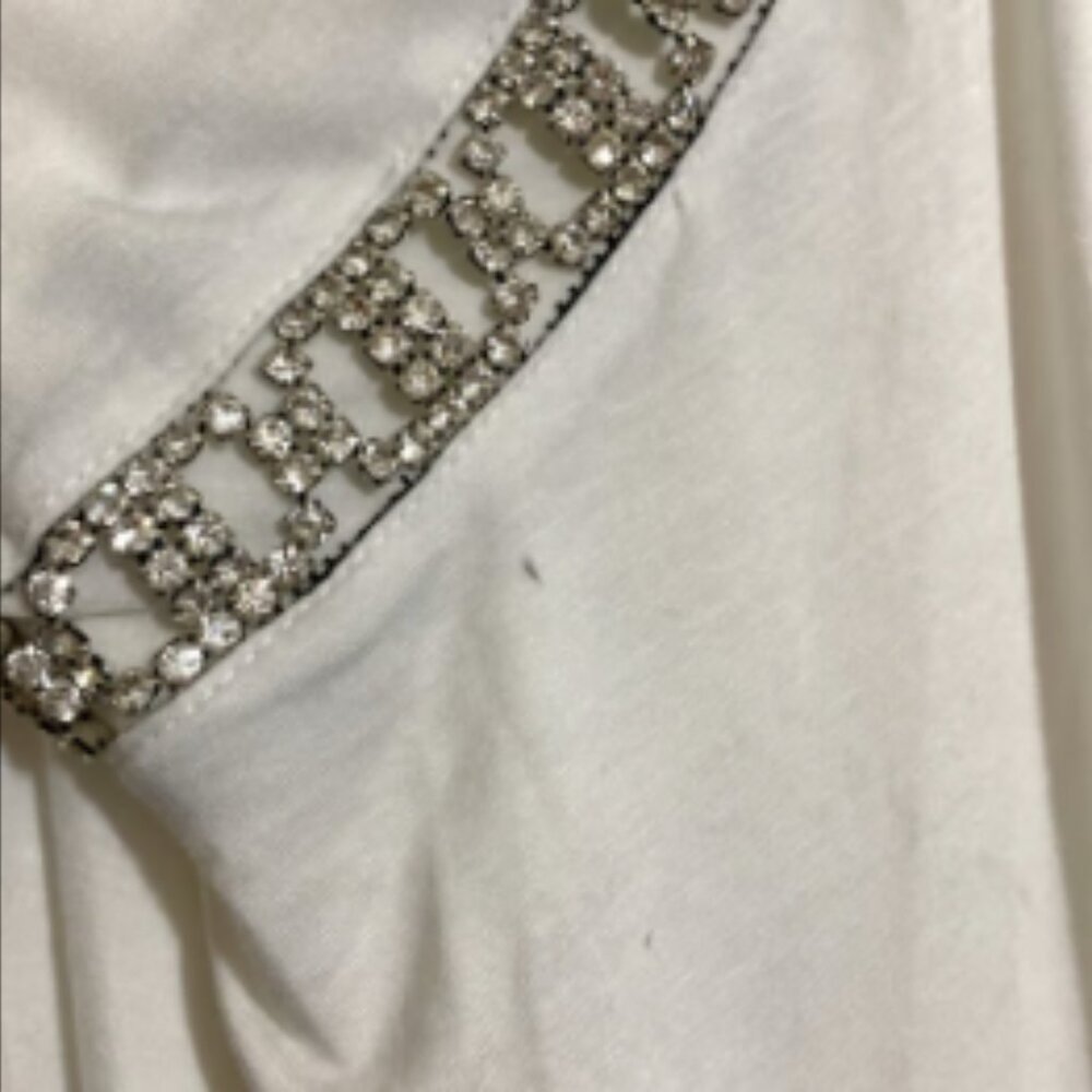 SKY Casual Celeb Style Asymmetrical Dress w Rhinestone Accent Women's Size S - Picture 7 of 12